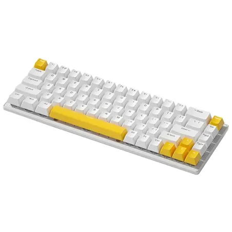 NOVA K68 (Blanc/Jaune) - Clavier Gamer