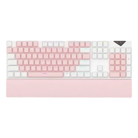 NOVA K300 (Blanc/Rose) - Clavier Gamer
