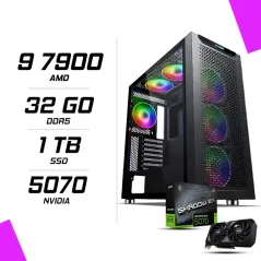 PC Gamer AMD Ryzen 9 7900 MSI RTX 5070 12G