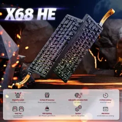 ATTACK SHARK X68 HE Noir Contour (Magnetic Switch)