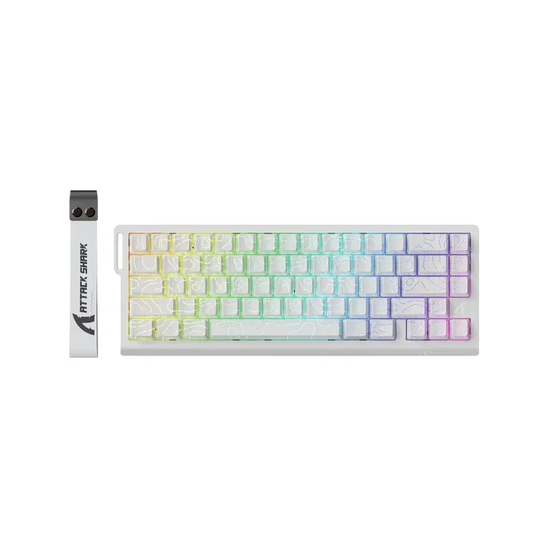 ATTACK SHARK X68 HE Blanc Contour (Magnetic Switch) ATTACK SHARK X68 HE Blanc Contour (Magnetic Switch)