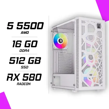 PC Gamer AMD Ryzen 5 5500 RX 580 8GB