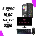 PC Gamer AMD Ryzen 5 5500 RTX 3050 6GB + CONNECT 23.8″ 180Hz + Logitech G102 + NOVA MÉCANIQUE 61 PC Gamer AMD Ryzen 5 5500 RTX 3050 6GB + CONNECT 23.8″ 180Hz + Logitech G102 + NOVA MÉCANIQUE 61