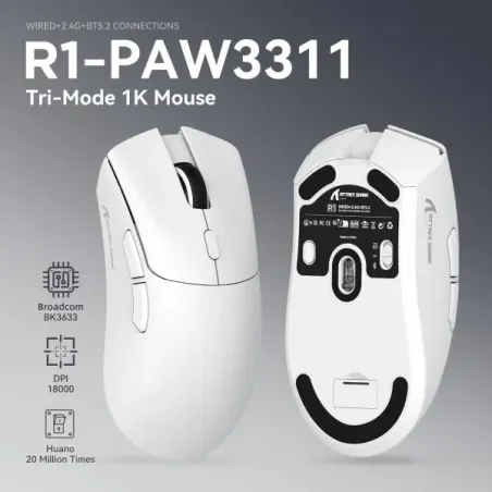 ATTACK SHARK R1 Blanc