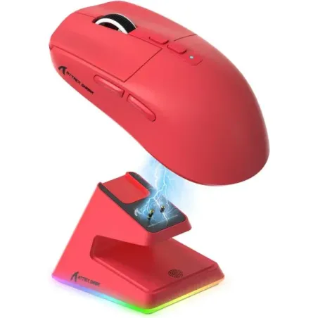 ATTACK SHARK X6 Rouge - Souris Gamer