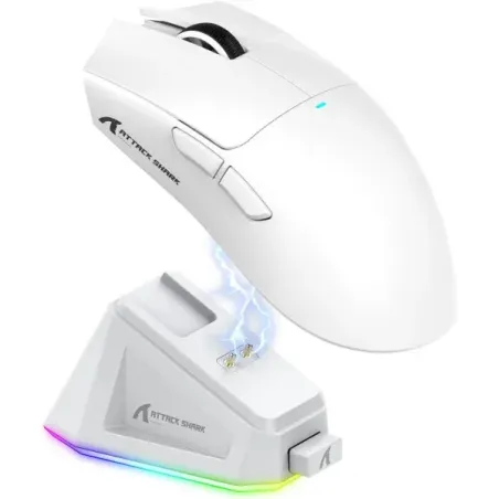 ATTACK SHARK X11 Blanc - Souris Gamer
