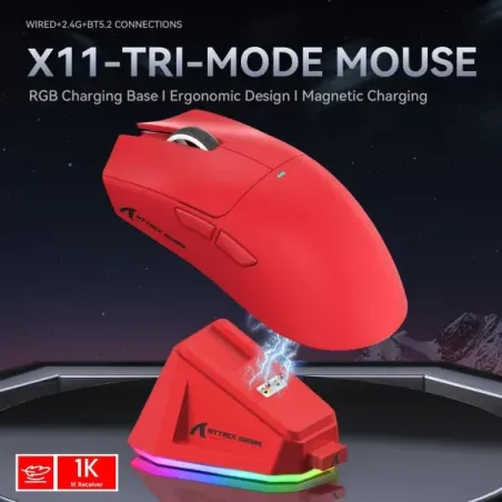 ATTACK SHARK X11 Rouge