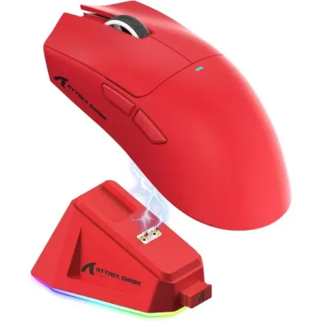 ATTACK SHARK X11 Rouge - Souris Gamer