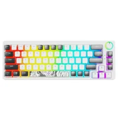 M4G GOLDEN LION GI68 RGB Blanc - Clavier Gamer