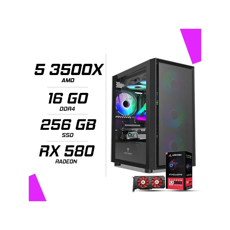 PC Gamer AMD Ryzen 5 3500X RX 580 8G PC Gamer AMD Ryzen 5 3500X RX 580 8G