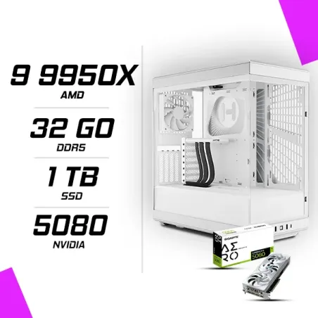 PC Gamer AMD Ryzen 9 9950X GIGABYTE RTX 5080 AERO 16G