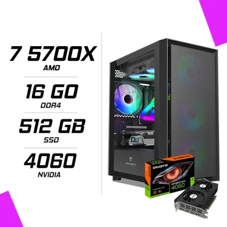 PC Gamer AMD Ryzen 7 5700X RTX 4060 8G