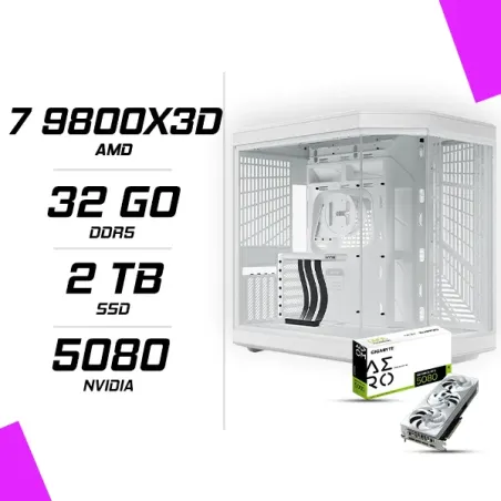 PC Gamer AMD Ryzen 7 9800X3D RTX 5080 AERO 16G
