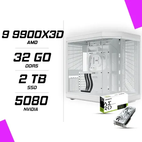 PC Gamer AMD Ryzen 9 9900X3D RTX 5080 AERO 16G