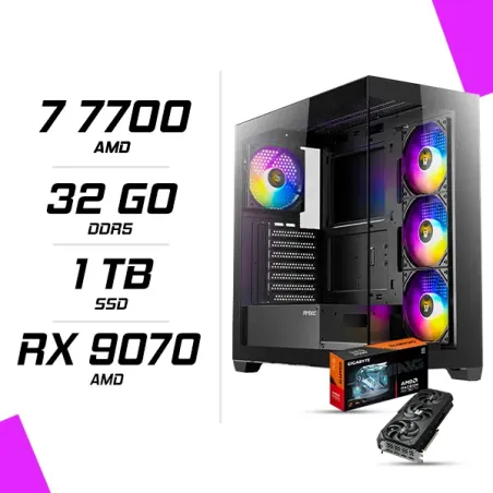 PC Gamer AMD Ryzen 7 7700 RX 9070 16G