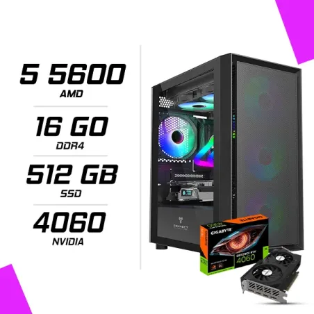 PC Gamer AMD Ryzen 5 5600 RTX 4060 8G