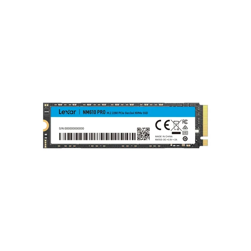 LEXAR NM610 PRO 500GB SSD NVME M.2 PCIe Gen3x4 LEXAR NM610 PRO 500GB SSD NVME M.2 PCIe Gen3x4